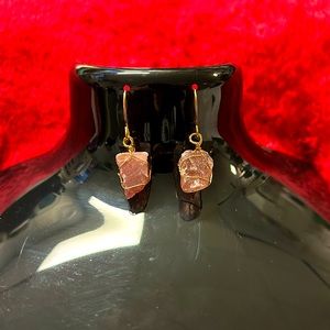 Strawberry quartz earrings